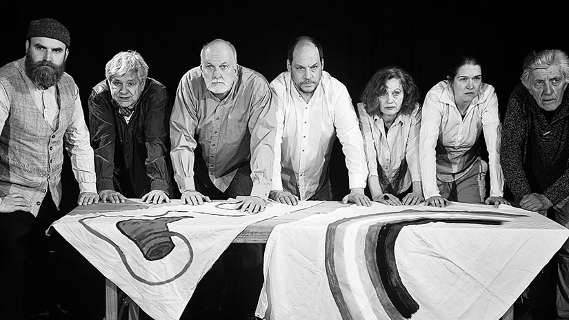 Thomas Müntzer – der Mann mit der Regenbogenfahne Ein Schauspiel von Friedrich Wolfb Mit Adrian Heinemann, Gerhard Schepper, Oliver Trell, Stefan Nászay, Gerlinde Niedick, Petra Liebl, Jürgen. Matthias Hehl, Sonja Wassermann und Konrad Haller
