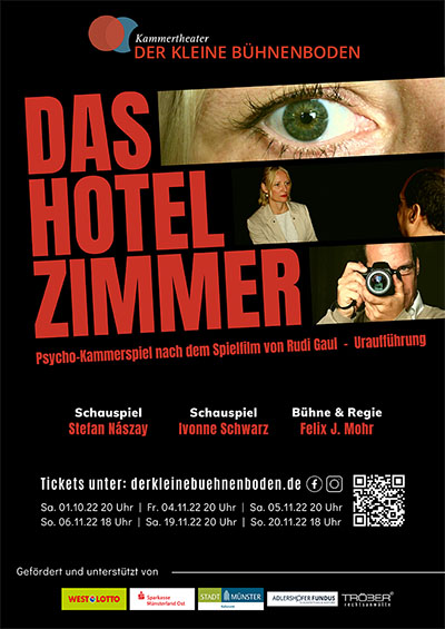Plakat DAS HOTELZIMMER - Psycho-Kammerspiel nach dem Spielfilm von Rudi Gaul