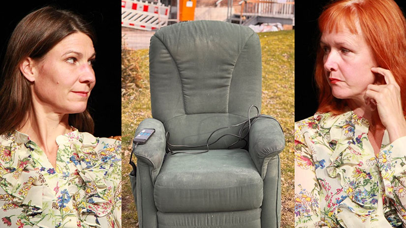 ENDLICH! Eine szenische Soundperformance über das Altwerden und das Altsein Werkstattaufführung mit anschließendem Gespräch (Foto: Franz Kammer/Carola v. Seckendorff) ENDLICH! Eine szenische Soundperformance über das Altwerden und das Altsein Werkstattaufführung mit anschließendem Gespräch (Foto: Franz Kammer/Carola v. Seckendorff)